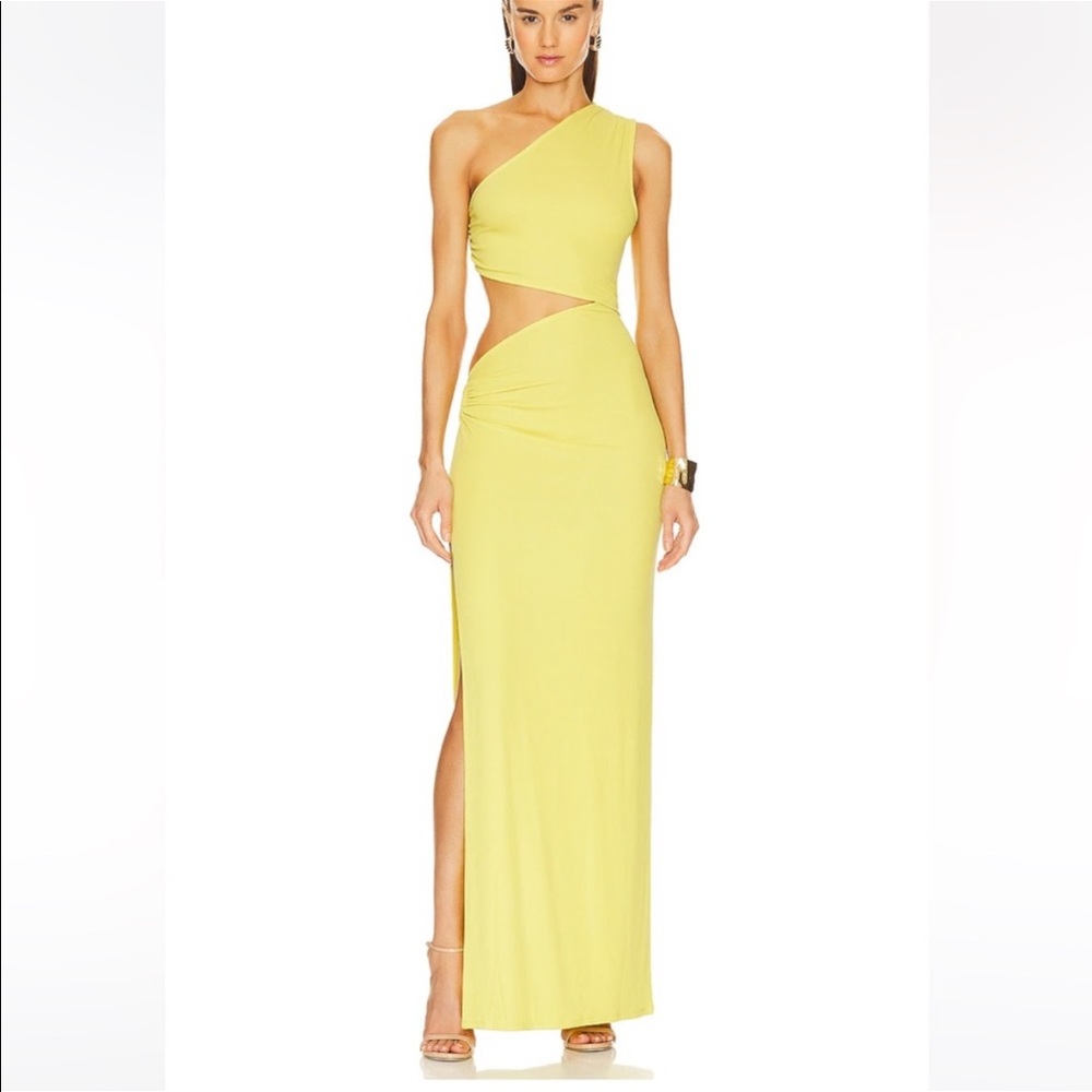 Michael Costello x Revolve Decker Maxi Dress - lime